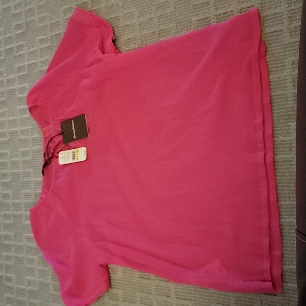 NEW TOMMY BAHAMA top. Pink. Size Medium.